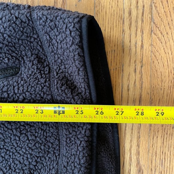 SOLD Patagonia Black Sherpa Fleece Zip Up Jacket Top   Mens Size Large - Picture 7 of 9